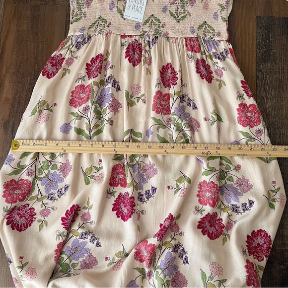 Patrons of Peace Floral Maxi Midi Dress Pockets Cottagecore Boho Size Medium - Picture 12 of 13